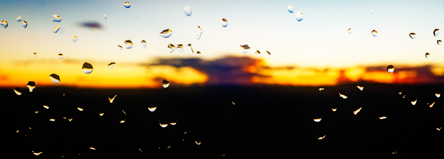 Taos rain sunset, New Mexico