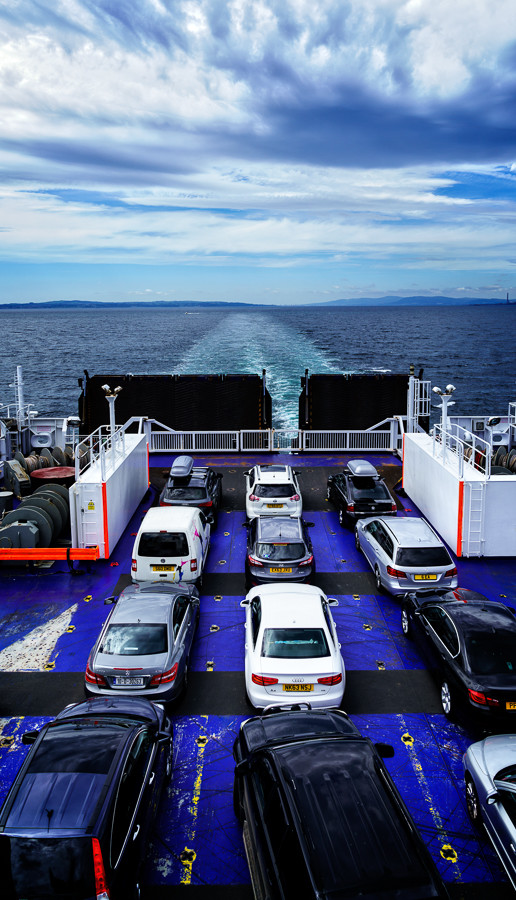 cars on ferry