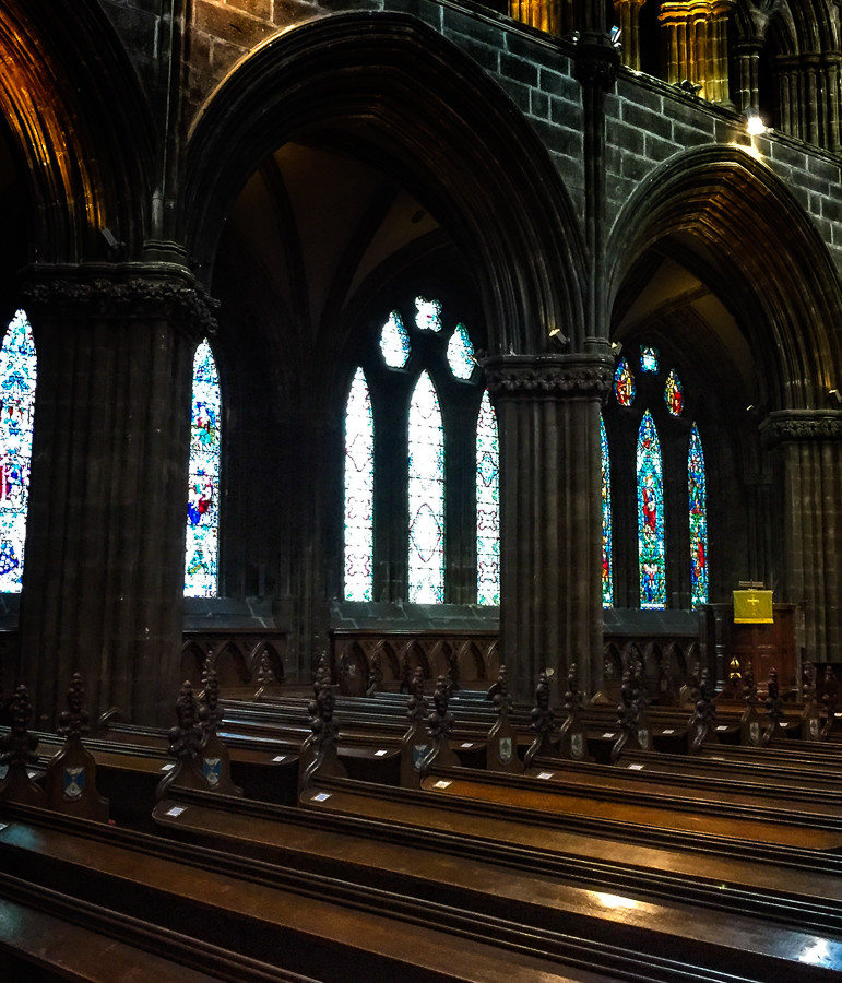 Glasgow Cathedral pews